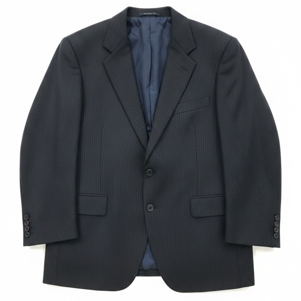 Botany 500 Couture Navy Blue Pinstripe Blazer, Men's 42R Sport Coat, Made in USA